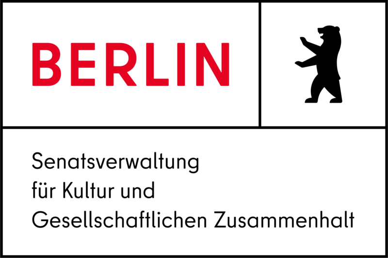 Kompaktes Logo der Senatsverwaltung für Kultur und Gesellschaftliches Zusammenhalt der Stadt Berlin