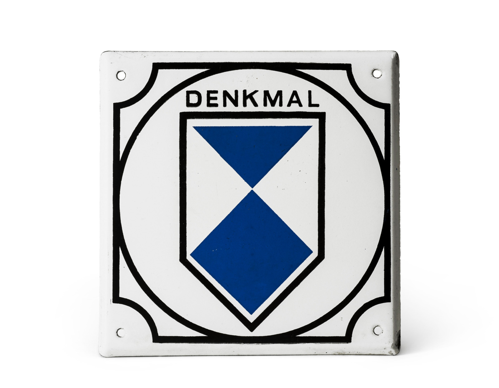 Denkmal-Plakette zur Kennzeichnung Berliner Denkmale, 2020er Jahre, Sammlung Werkbundarchiv – Museum der Dinge