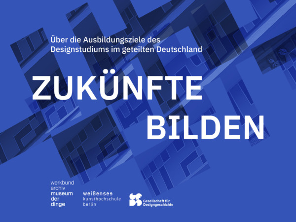 Blaues Motiv des Call for Papers "Zukünfte bilden"