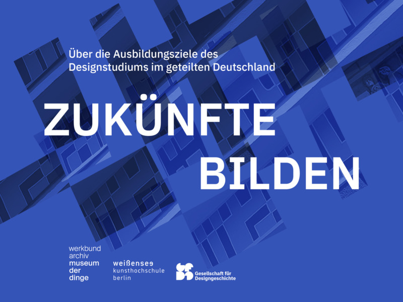 Blaues Motiv des Call for Papers "Zukünfte bilden"