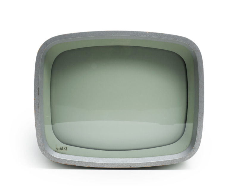 Fernseher mit abgerundeten Kanten aus den 1950er Jahren